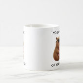 Kühler Capybara-Teddybär Personalisierter Becher Kaffeetasse (Mittel)