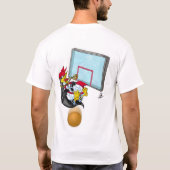 Kühler d-Pinguin - Basketball tauchen ein T-Shirt (Rückseite)