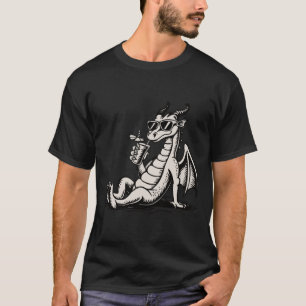 Kühler entspannender Drache – Chill-Fantasy-Illust T-Shirt