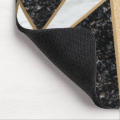 Kühler geometrischer Marmor Mousepad (Ecke)