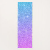 Kühler Gradient Glitter Girly Script Name Yogamatte (Rückseite)