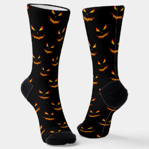 Kühler gruseliger Jack O'Lantern Halloween Schwarz Socken