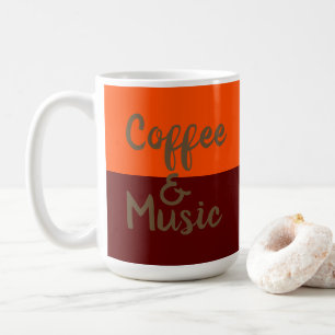 Kühler Kaffee und Musik Kaffeetasse