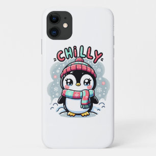 Kühler Pinguin Schnee Schal Umarmung Case-Mate iPhone Hülle