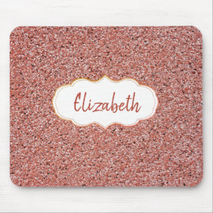 Kühler roter Trend, Marmor, Rahmen - Personalisier Mousepad