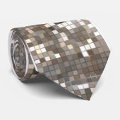 Kühler Silber-Sequin-Effekt Krawatte (Gerollt)