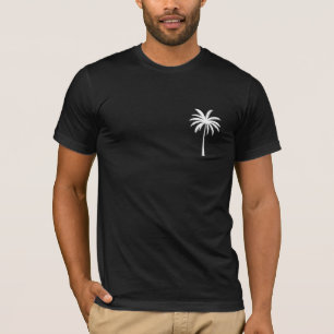 Kühler Sommerurlaub Sonnenuntergang Strand Palmenb T-Shirt