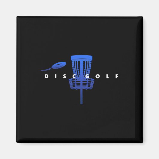 Kühler stilisierter Disc Golf mit Sket und Disc - Magnet (Vorne)