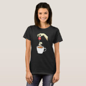 Kühler Teesüchtiger Tea Rex T-Shirt (Vorne ganz)