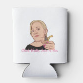 Kühler - WEISS/PINK Dosenkühler (Rückseite)