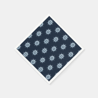 Kühler Winter Eisblauer Kristallglitter Schneefloc Serviette