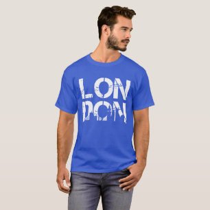 Kühles bedrängtes London mit berühmten Sehenswürdi T-Shirt