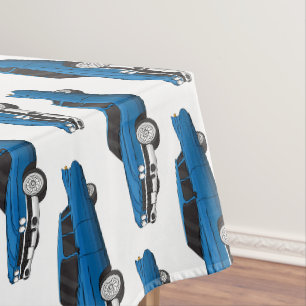 Kühles Blau 1959 Klassiker Tischdecke