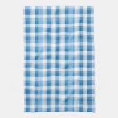 Kühles blau kariertes Fliesenmuster  Geschirrtuch (Vertikal)