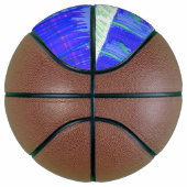 Kühles Blaues Maritimes Abstrakt  Basketball (Rechts)