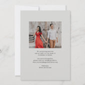 Kühles Et-Zeichen Editierbare Farbe Save The Date Einladung (Rückseite)