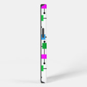 Kühles Farbraster iPhone Hülle (Rechte Seite)