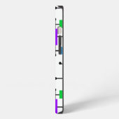 Kühles Farbraster iPhone Hülle (Linke Seite)