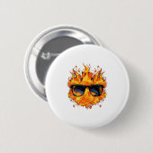 Kühles Feuer und Flammen Gles _1 Button (Vorne & Hinten)