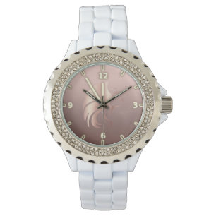 Kühles Gesichtssilhouette ,Mädchen Armbanduhr