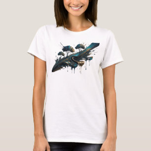 Kühles Gold ABSTRACT ART Fashion Print T-Shirt