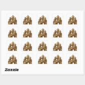 Kühles Gold Abstrakt Sticker Grafik (Blatt)