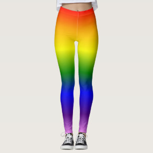 Kühles Gradient-Regenbogenfarben-Muster Leggings