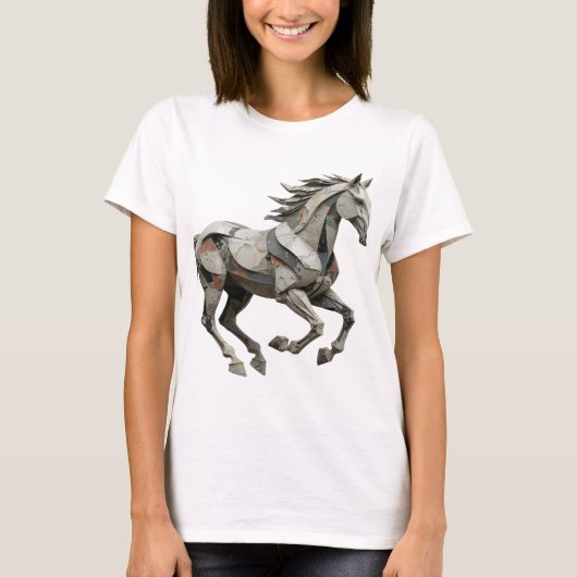 Kühles Grau ABSTRACTE KUNST Grafikdesign T-Shirt (Vorderseite)
