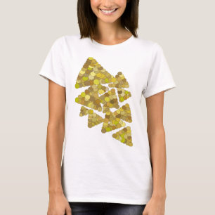 Kühles Grau GOLDENER BAUM Fette Schrift T-Shirt