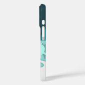 Kühles Hai-Abstraktkunst-Monogramm Case-Mate iPhone Hülle (Rückseite / Links)