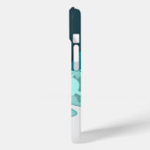 Kühles Hai-Abstraktkunst-Monogramm Case-Mate iPhone Hülle (Rückseite / Links)