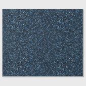 Kühles Jeansblau Feines Glittermuster Geschenkpapier (Flach)