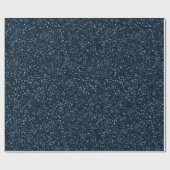 Kühles Jeansblau Feines Glittermuster Geschenkpapier (Flach)