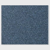 Kühles Jeansblau Feines Glittermuster Geschenkpapier (Flach)