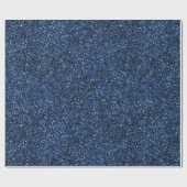 Kühles Jeansblau Feines Glittermuster Geschenkpapier (Flach)