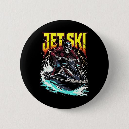 Kühles Jet Ski Button (Vorderseite)