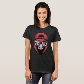 Kühles Kardinalvogelmaskottchen-Design - Roter Vog T-Shirt (Vorne ganz)