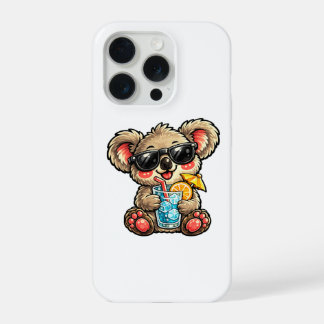 Kühles Koala-Getränk iPhone 15 Pro Hülle