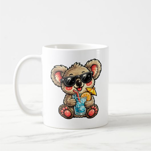 Kühles Koala-Getränk Kaffeetasse (Links)