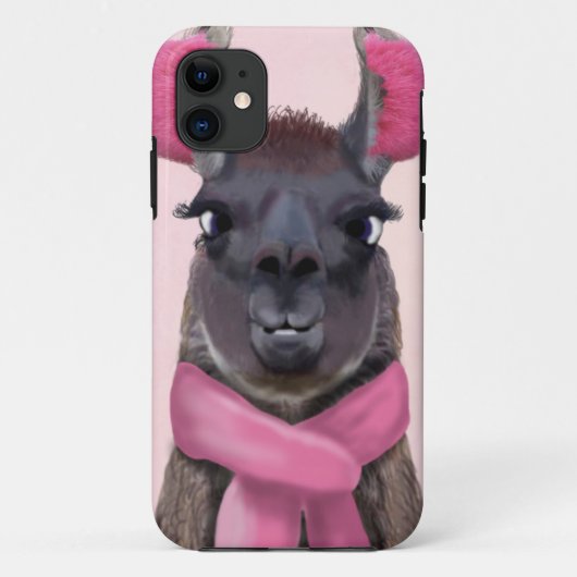 Kühles Lama-Rosa Case-Mate iPhone Hülle (Rückseite)