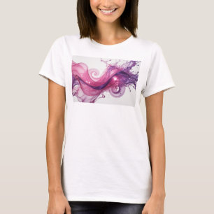 Kühles lila ABSTRACT ART Tragbare Kunst T-Shirt