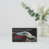 Kühles Luxusauto-Themen-Geschäftskarten Visitenkarte (Stehend Vorderseite)
