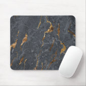 Kühles Marmor Grau Gold Mousepad (Mit Mouse)