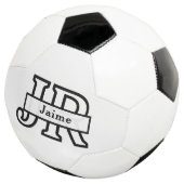 Kühles Monogramm Benutzerdefinierter Name Klassisc Fußball (Dreiviertel)