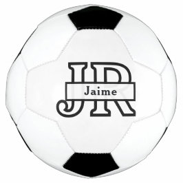Kühles Monogramm Benutzerdefinierter Name Klassisc Fußball