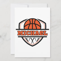 Kühles Orange Schwarzes Basketball Sport