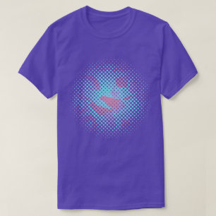 Kühles Pastell-Tarnmuster Halftone T-Shirt