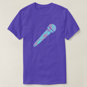 Kühles Pastell-Tarnmuster-Mikrofon T-Shirt