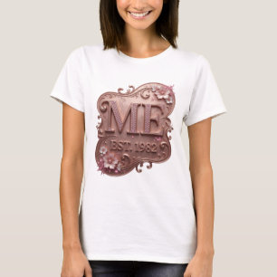 Kühles Pink ABSTRACT ART Grafikdesign T-Shirt