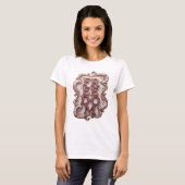 Kühles Pink FREEDOM Textdesign T-Shirt (Vorne ganz)